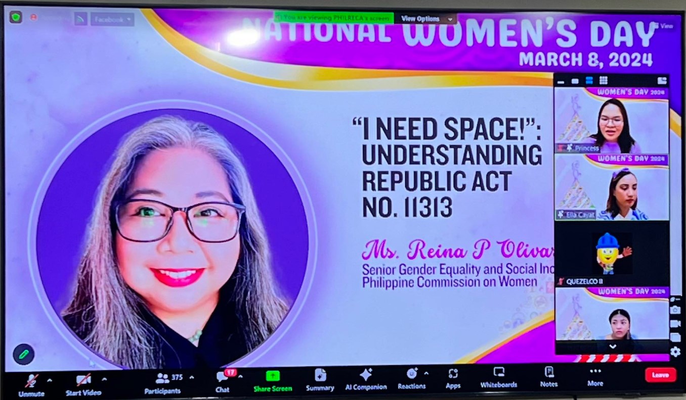 Atty. Khay Ann Magundayao-Borla, (Officer in charge- PCW) 