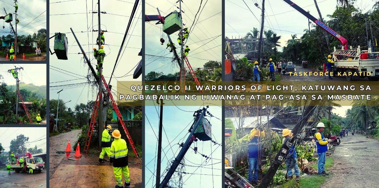 TASK FORCE KAPATID: QUEZELCO II Warriors of Light, Katuwang sa Pagbabalik ng Liwanag at Pag-asa sa Masbate